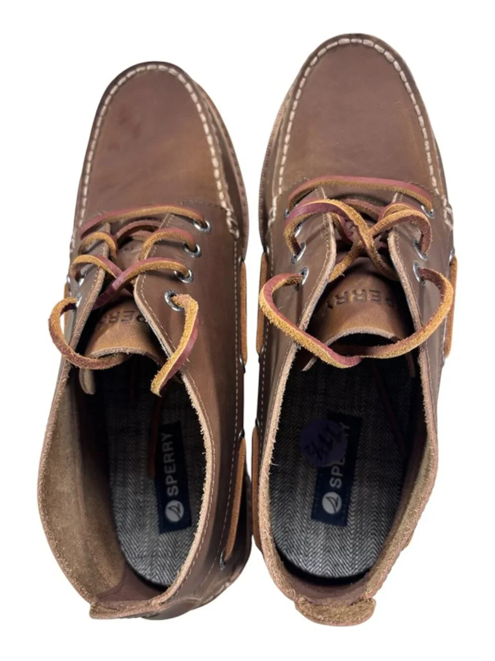 Sperry Men's Authentic Original Double Sole Chukka Leather Boots Shoe Size 11.5